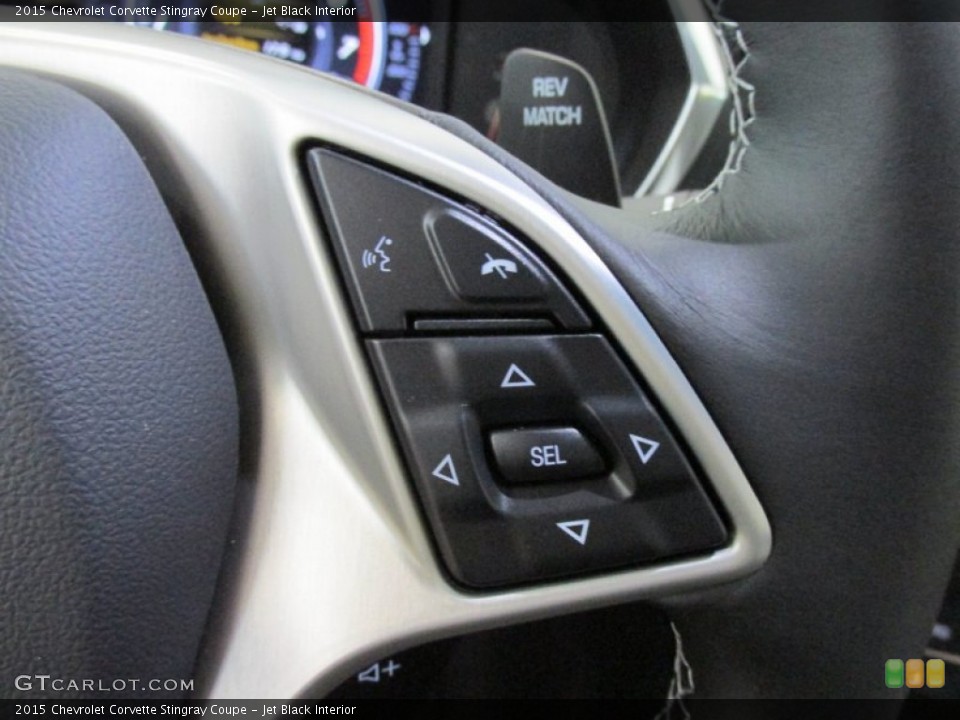 Jet Black Interior Controls for the 2015 Chevrolet Corvette Stingray Coupe #96965397