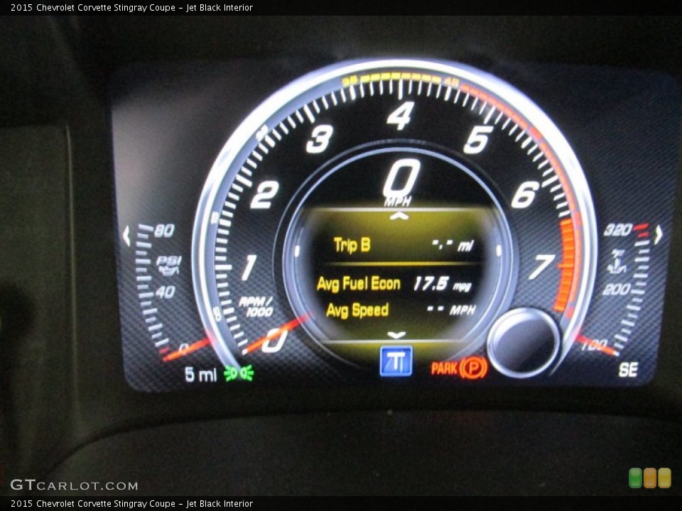 Jet Black Interior Gauges for the 2015 Chevrolet Corvette Stingray Coupe #96965445