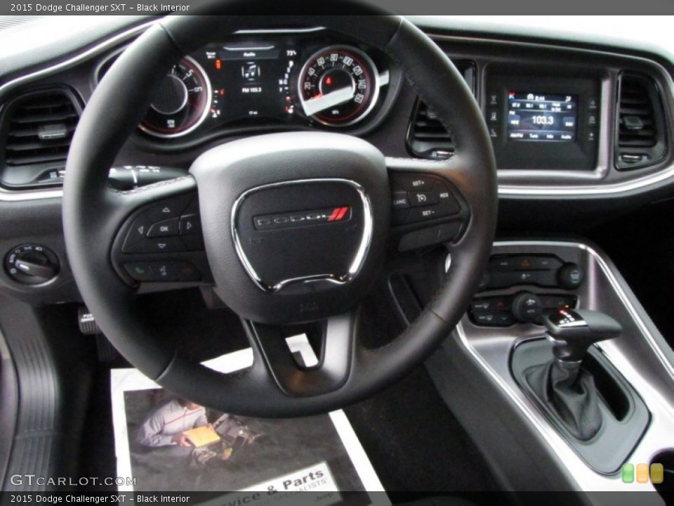 Black Interior Dashboard for the 2015 Dodge Challenger SXT #96971880