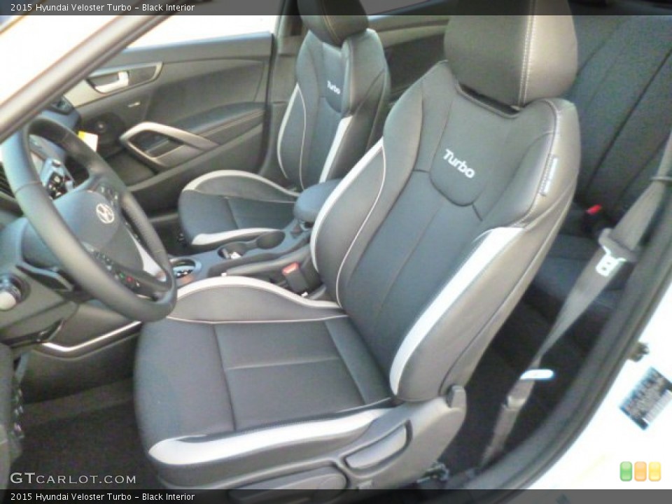 Black Interior Front Seat for the 2015 Hyundai Veloster Turbo #96981540