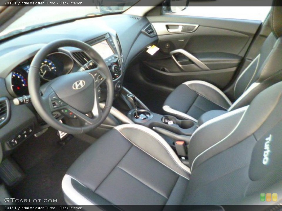 Black Interior Photo for the 2015 Hyundai Veloster Turbo #96981558