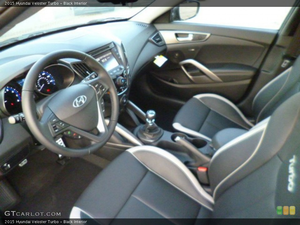 Black Interior Photo for the 2015 Hyundai Veloster Turbo #96981921