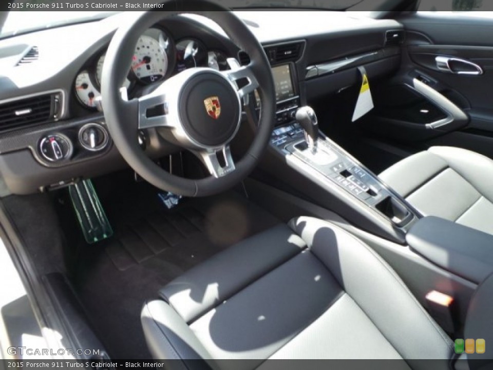 Black Interior Prime Interior for the 2015 Porsche 911 Turbo S Cabriolet #96985903