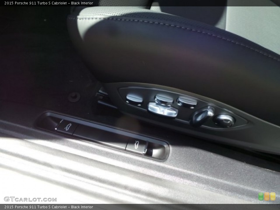 Black Interior Controls for the 2015 Porsche 911 Turbo S Cabriolet #96985943