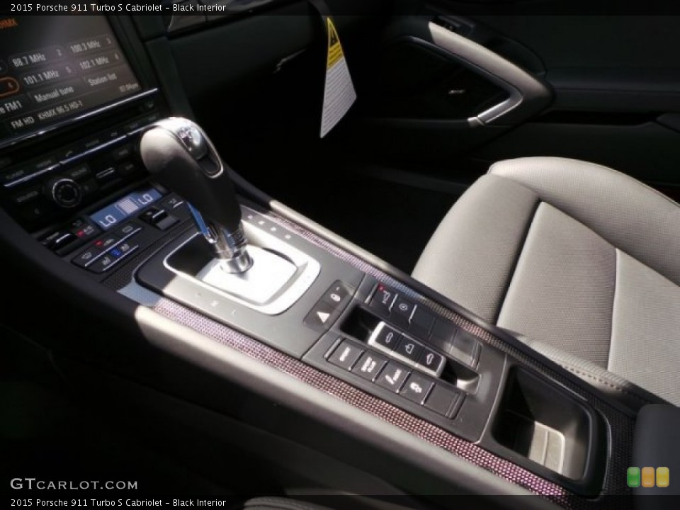 Black Interior Controls for the 2015 Porsche 911 Turbo S Cabriolet #96985984