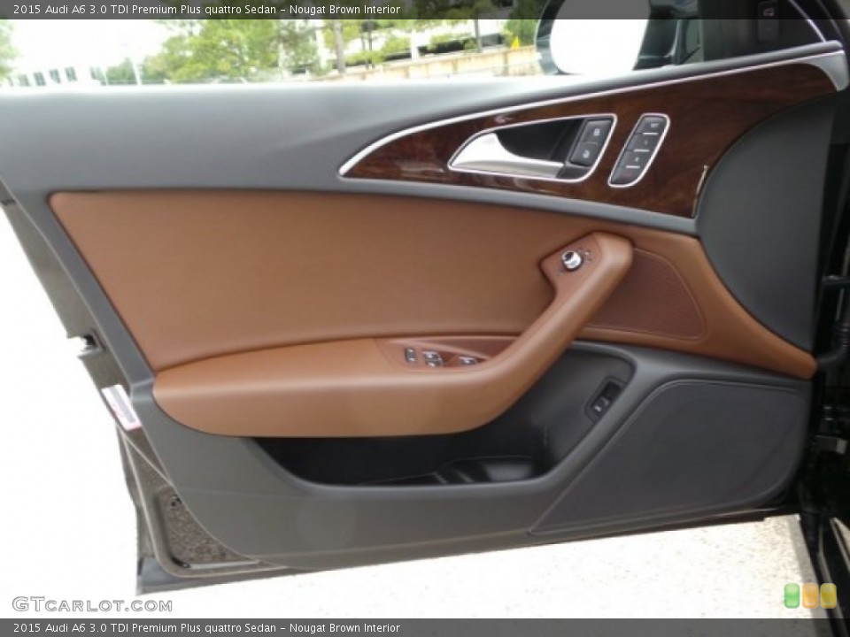 Nougat Brown Interior Door Panel for the 2015 Audi A6 3.0 TDI Premium Plus quattro Sedan #96988839