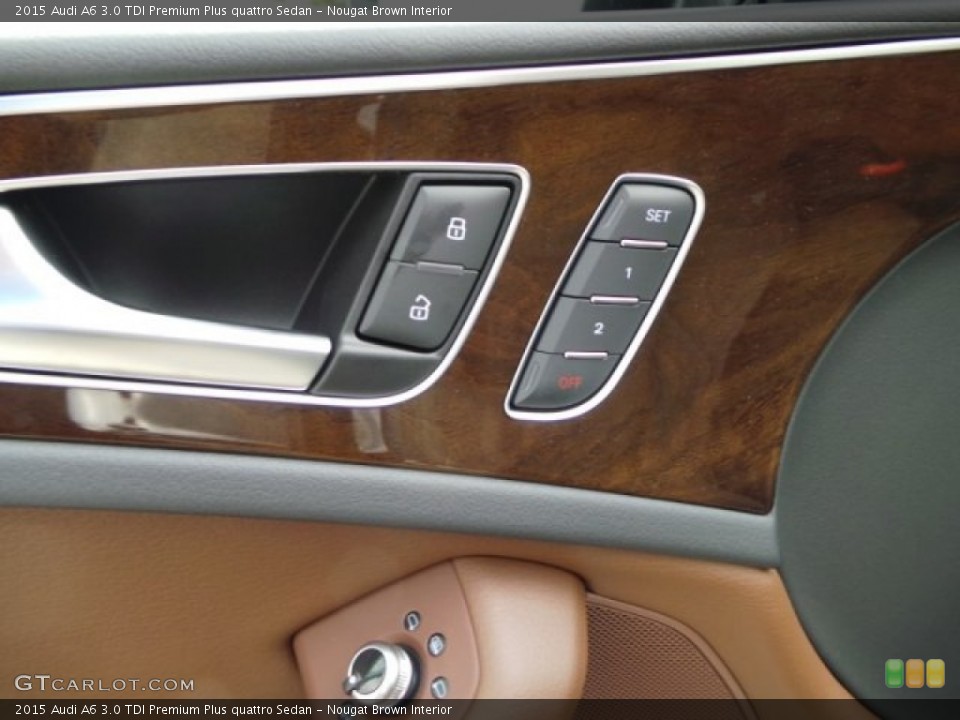 Nougat Brown Interior Controls for the 2015 Audi A6 3.0 TDI Premium Plus quattro Sedan #96988854