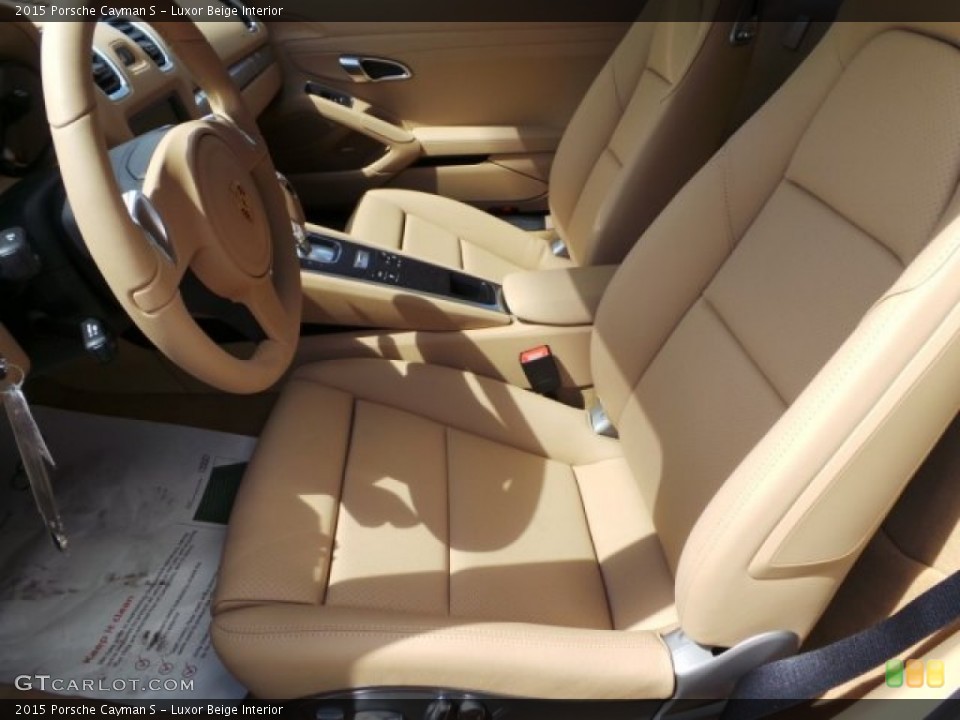 Luxor Beige Interior Front Seat for the 2015 Porsche Cayman S #96989877