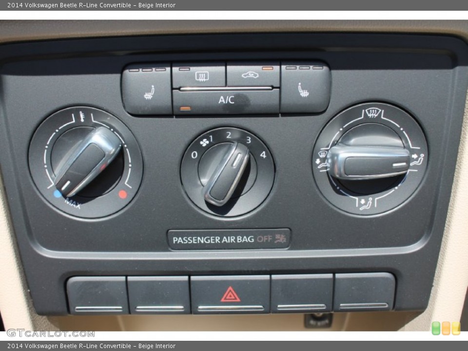 Beige Interior Controls for the 2014 Volkswagen Beetle R-Line Convertible #96998553