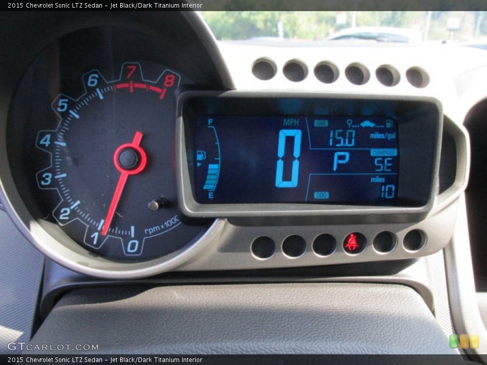 Jet Black/Dark Titanium Interior Controls for the 2015 Chevrolet Sonic LTZ Sedan #97002744