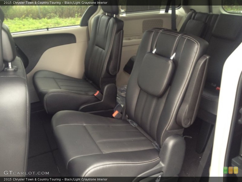 Black/Light Graystone Interior Rear Seat for the 2015 Chrysler Town & Country Touring #97003179
