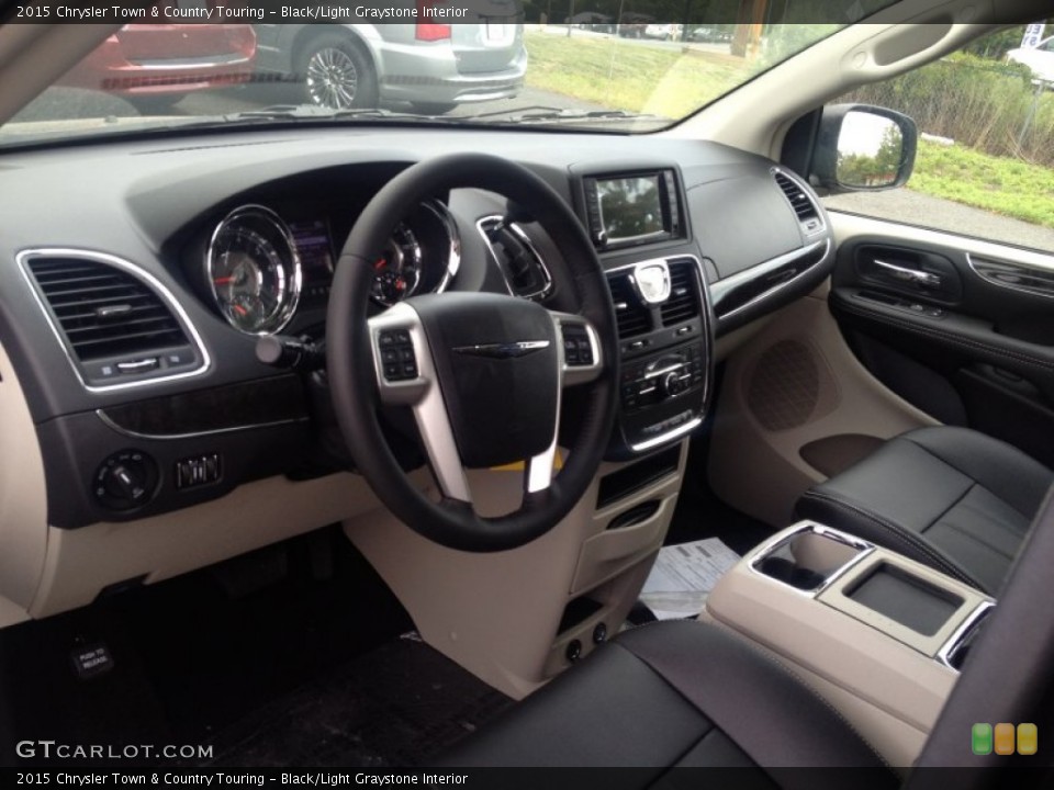 Black/Light Graystone Interior Photo for the 2015 Chrysler Town & Country Touring #97003206