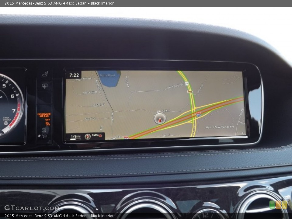 Black Interior Navigation for the 2015 Mercedes-Benz S 63 AMG 4Matic Sedan #97003986
