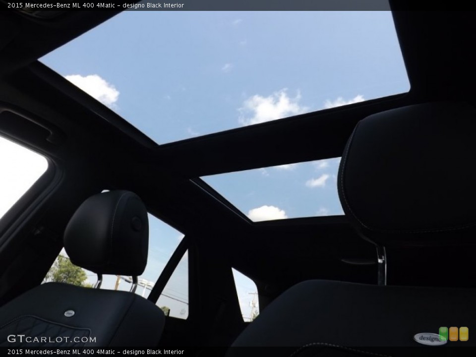 designo Black Interior Sunroof for the 2015 Mercedes-Benz ML 400 4Matic #97004690