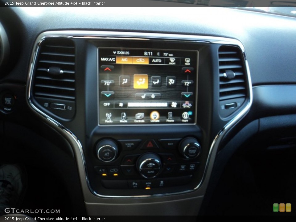 Black Interior Controls for the 2015 Jeep Grand Cherokee Altitude 4x4 #97005489