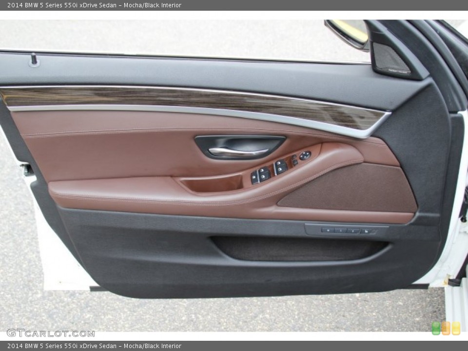 Mocha/Black Interior Door Panel for the 2014 BMW 5 Series 550i xDrive Sedan #97008783