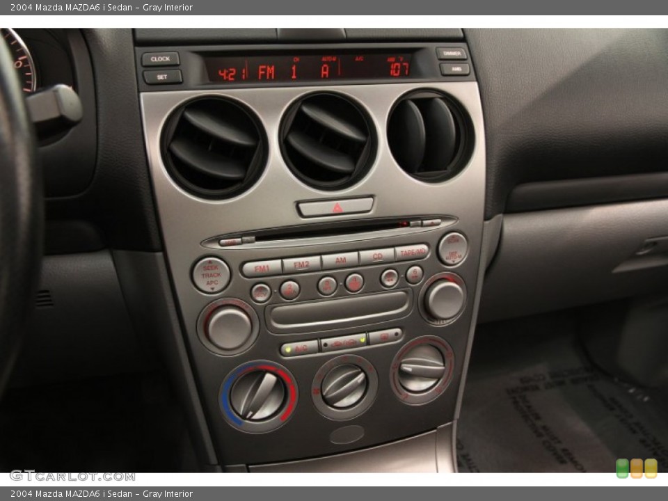 Gray Interior Controls for the 2004 Mazda MAZDA6 i Sedan #97010793