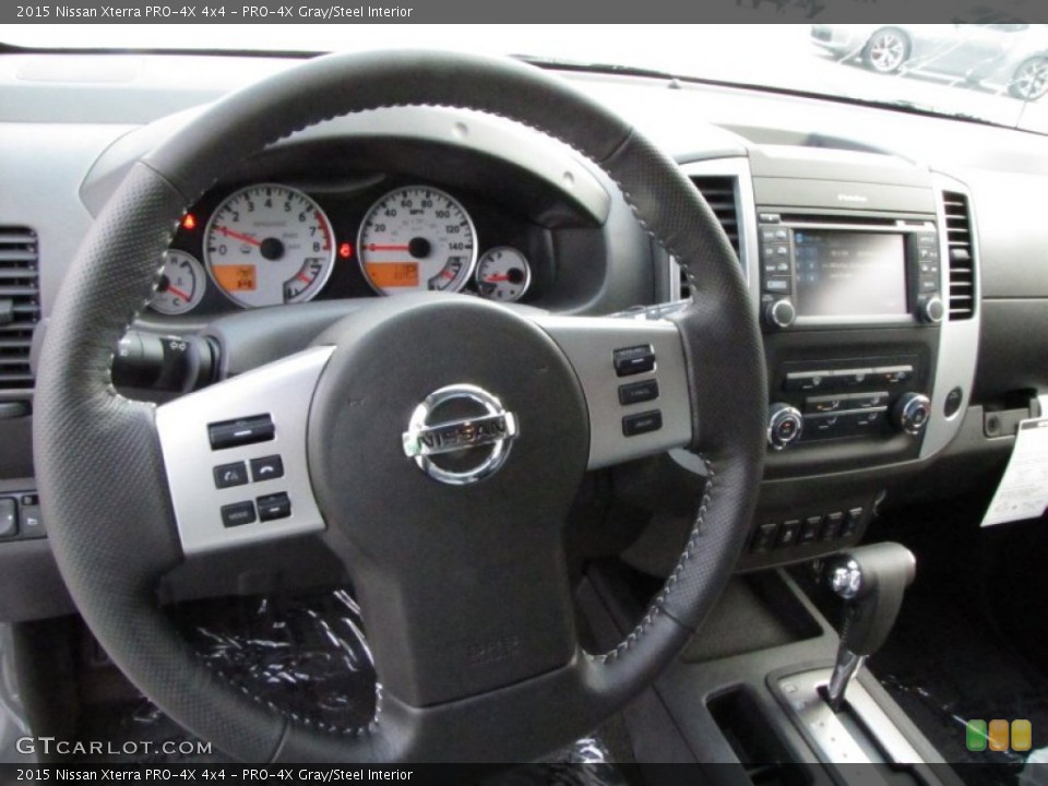 PRO-4X Gray/Steel Interior Steering Wheel for the 2015 Nissan Xterra PRO-4X 4x4 #97013814