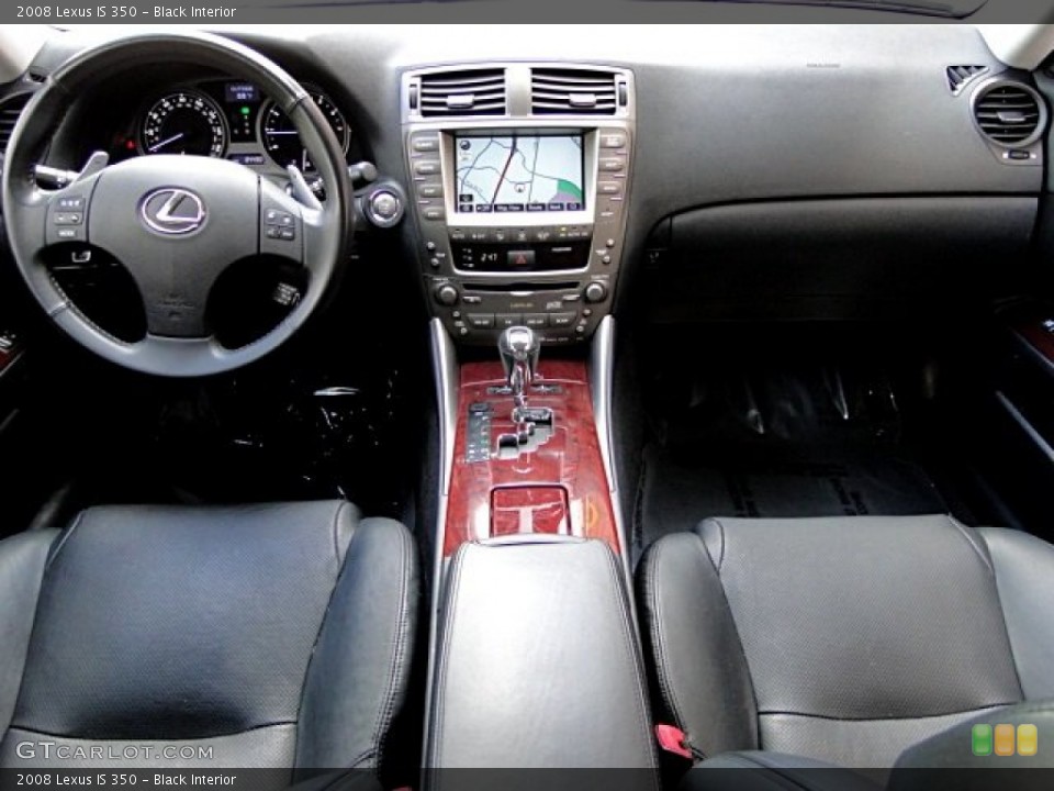 Black Interior Dashboard for the 2008 Lexus IS 350 #97020094