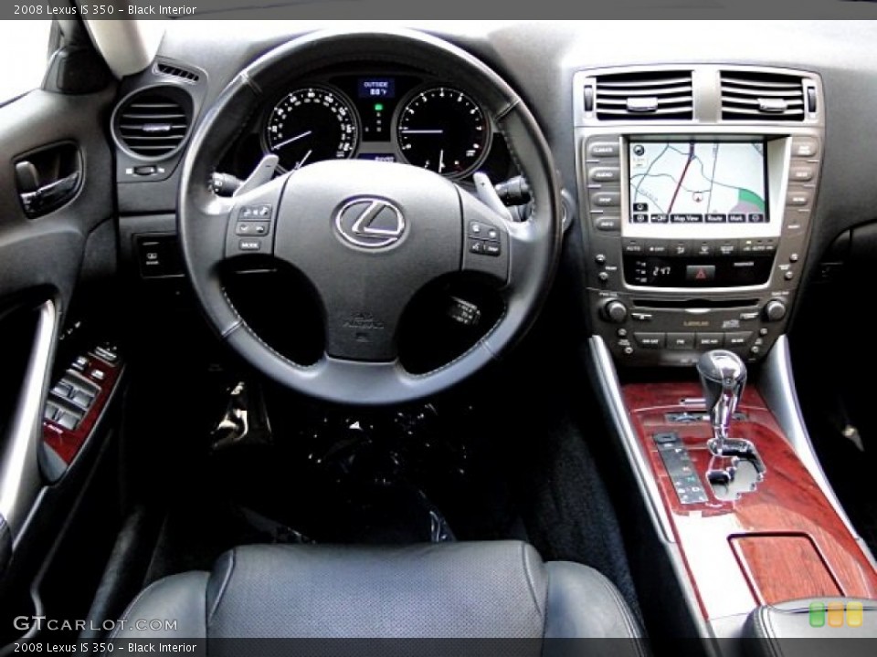 Black Interior Dashboard for the 2008 Lexus IS 350 #97020114