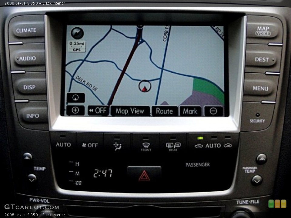 Black Interior Navigation for the 2008 Lexus IS 350 #97020247