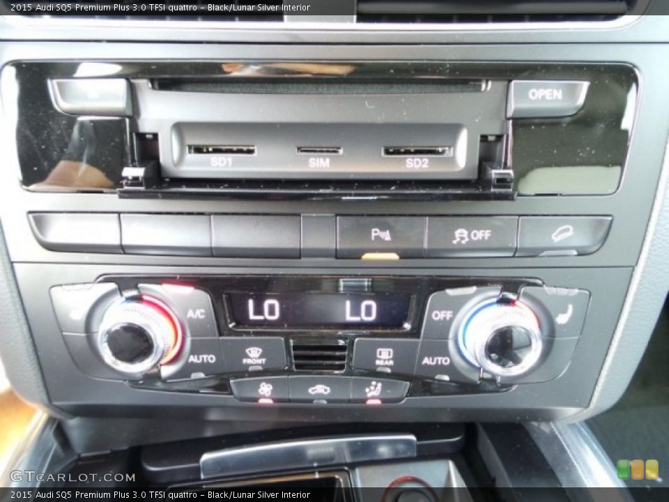 Black/Lunar Silver Interior Controls for the 2015 Audi SQ5 Premium Plus 3.0 TFSI quattro #97020374