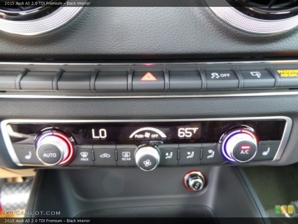 Black Interior Controls for the 2015 Audi A3 2.0 TDI Premium #97021191