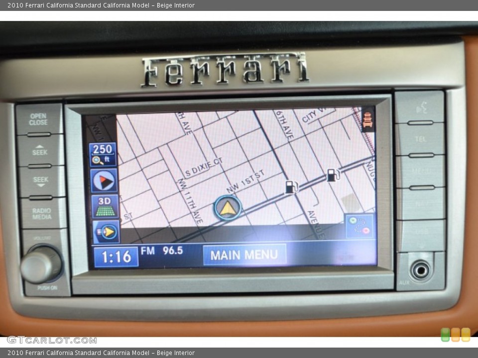 Beige Interior Navigation for the 2010 Ferrari California  #97029193