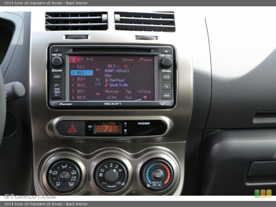 Black Interior Controls for the 2014 Scion xD  #97030170