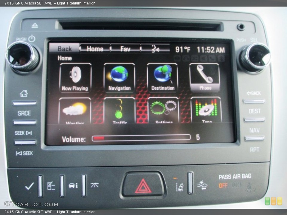 Light Titanium Interior Controls for the 2015 GMC Acadia SLT AWD #97040655