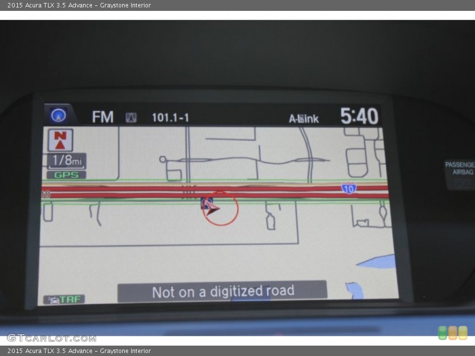 Graystone Interior Navigation for the 2015 Acura TLX 3.5 Advance #97043787