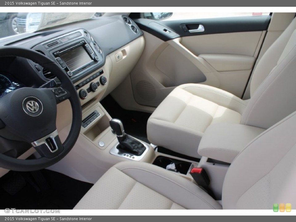 Sandstone Interior Prime Interior for the 2015 Volkswagen Tiguan SE #97044792