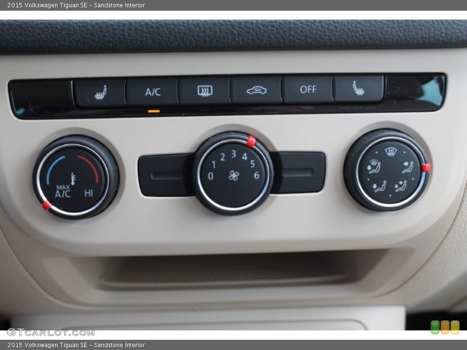 Sandstone Interior Controls for the 2015 Volkswagen Tiguan SE #97044843