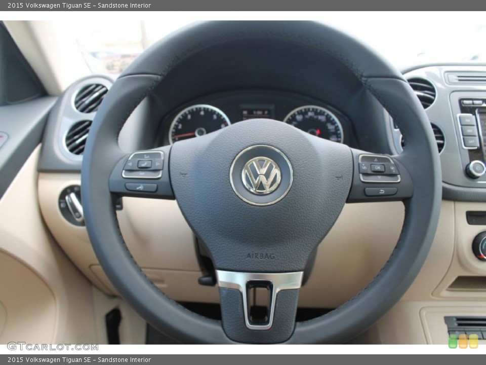 Sandstone Interior Steering Wheel for the 2015 Volkswagen Tiguan SE #97044852