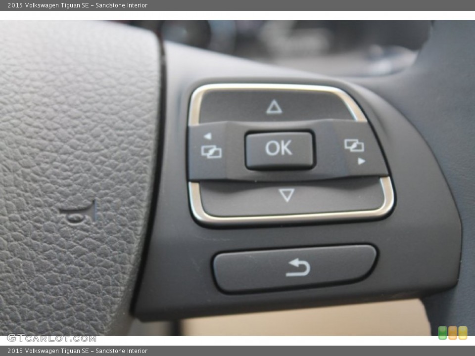 Sandstone Interior Controls for the 2015 Volkswagen Tiguan SE #97044868
