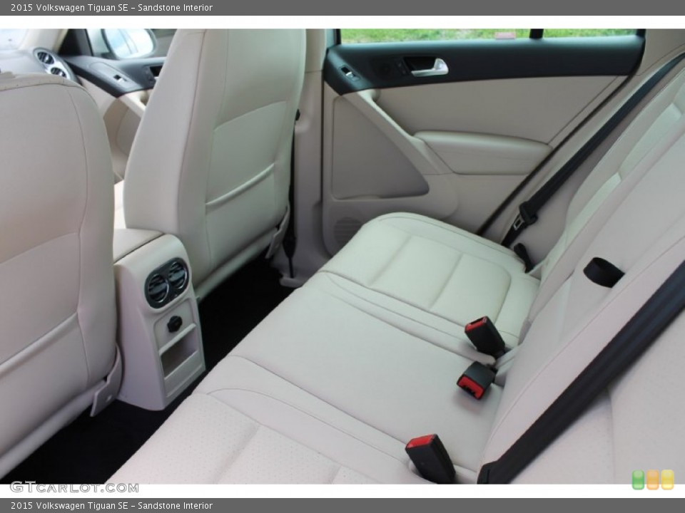 Sandstone Interior Rear Seat for the 2015 Volkswagen Tiguan SE #97044894