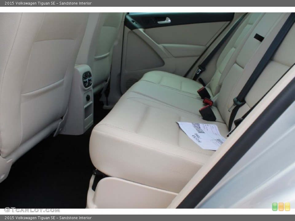 Sandstone Interior Rear Seat for the 2015 Volkswagen Tiguan SE #97044903