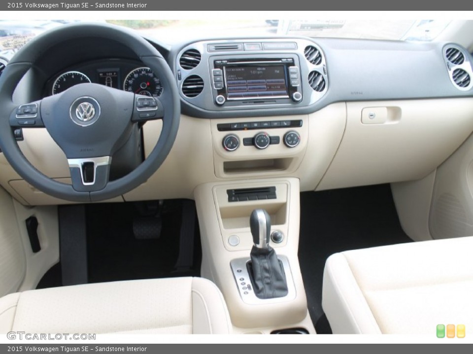 Sandstone Interior Dashboard for the 2015 Volkswagen Tiguan SE #97044912