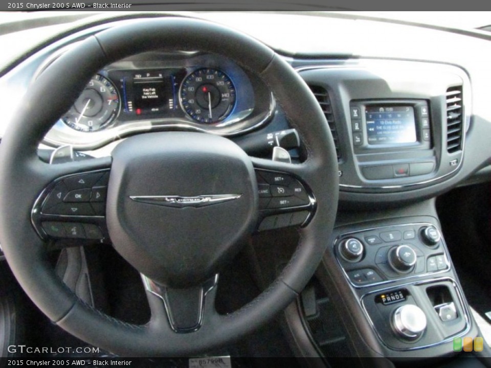 Black Interior Steering Wheel for the 2015 Chrysler 200 S AWD #97047143