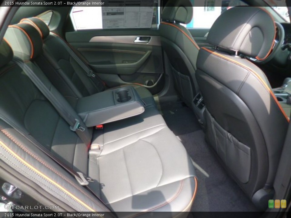 Black/Orange Interior Rear Seat for the 2015 Hyundai Sonata Sport 2.0T #97053160