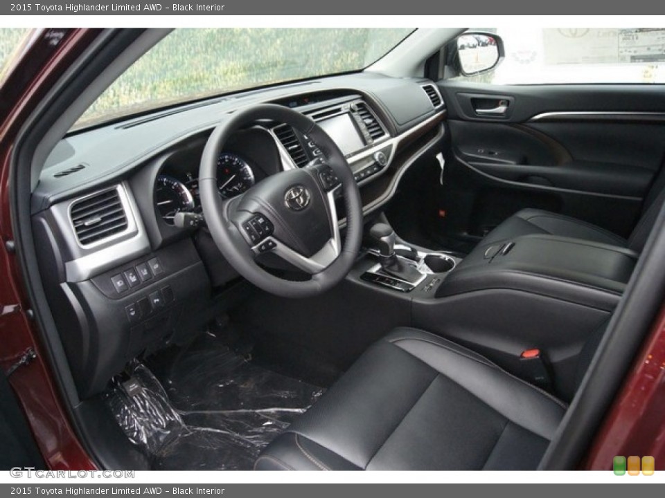 Black Interior Photo for the 2015 Toyota Highlander Limited AWD #97053437