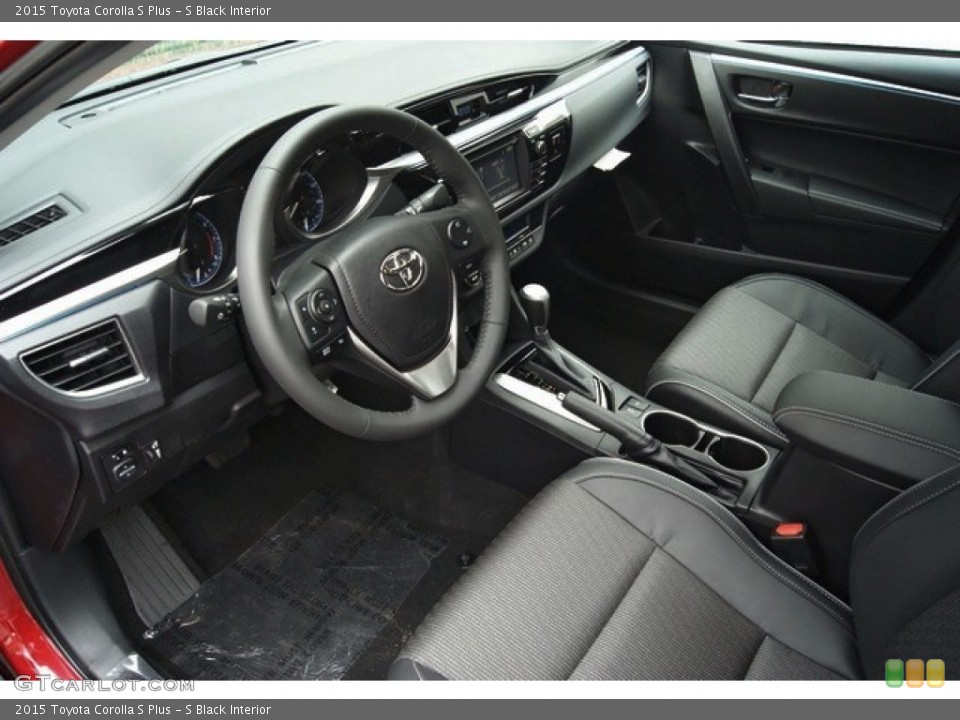 S Black Interior Prime Interior for the 2015 Toyota Corolla S Plus #97053923