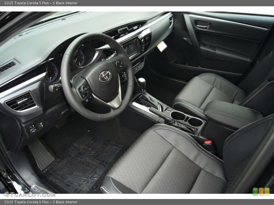 S Black Interior Prime Interior for the 2015 Toyota Corolla S Plus #97054166