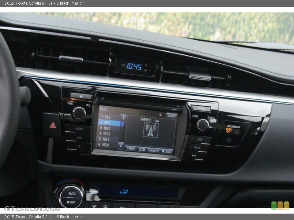 S Black Interior Controls for the 2015 Toyota Corolla S Plus #97054193
