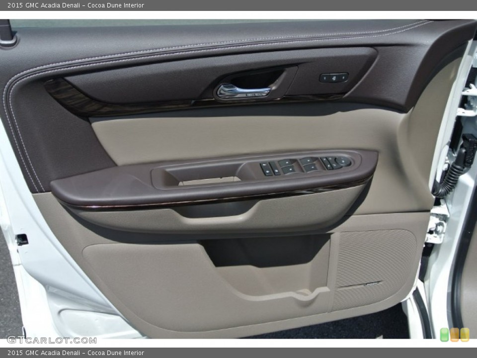 Cocoa Dune Interior Door Panel for the 2015 GMC Acadia Denali #97055153