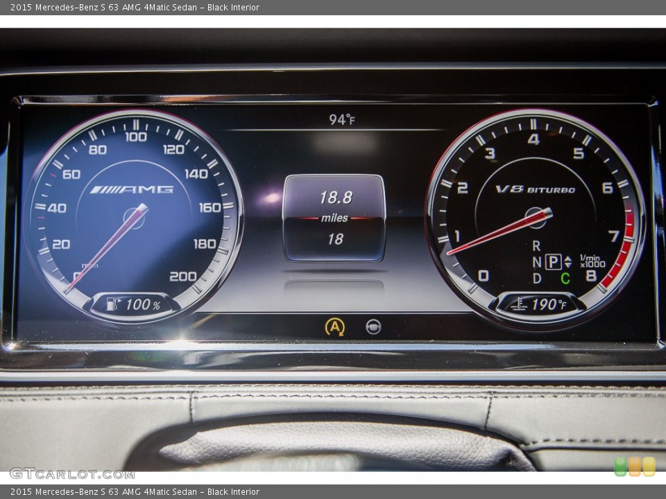 Black Interior Gauges for the 2015 Mercedes-Benz S 63 AMG 4Matic Sedan #97058258