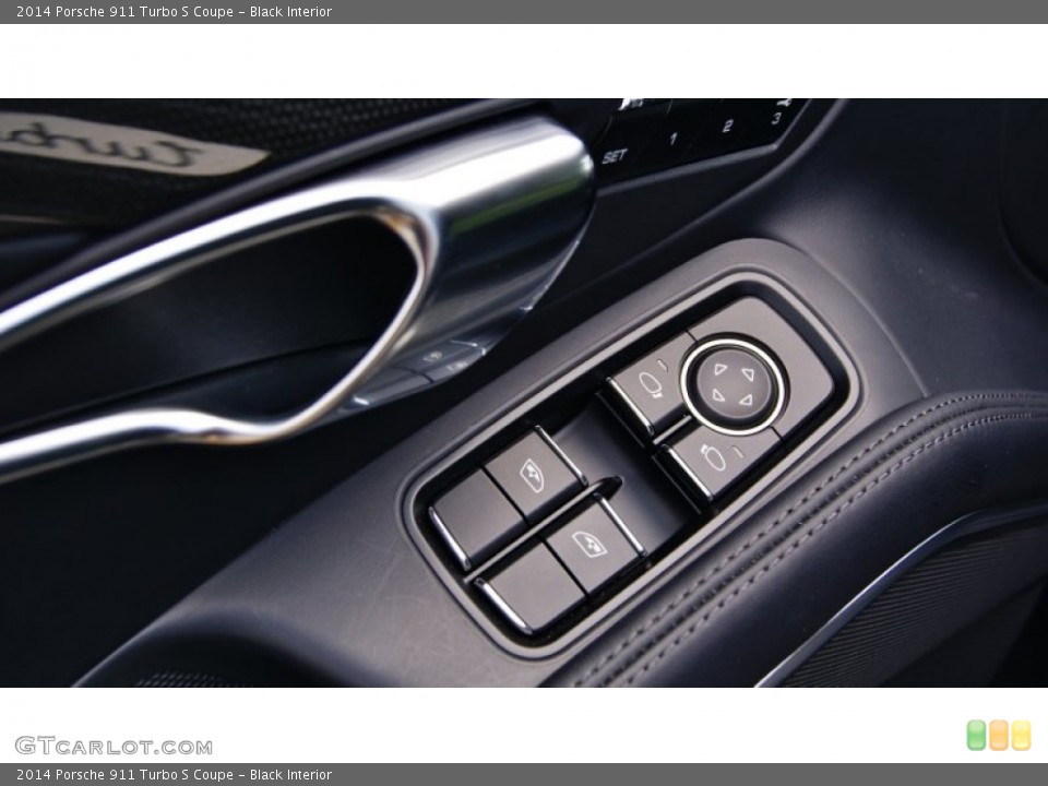 Black Interior Controls for the 2014 Porsche 911 Turbo S Coupe #97063449