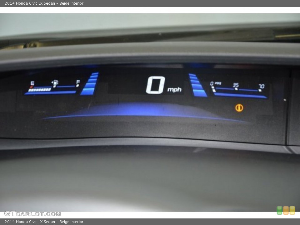 Beige Interior Gauges for the 2014 Honda Civic LX Sedan #97064609