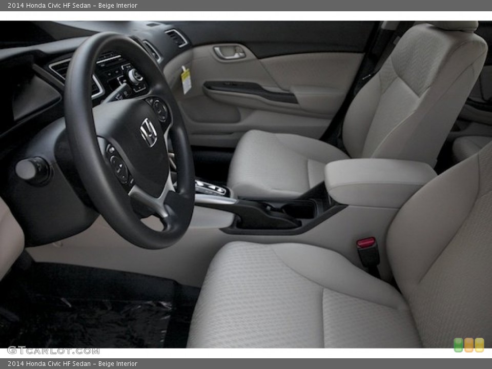 Beige Interior Front Seat for the 2014 Honda Civic HF Sedan #97067704