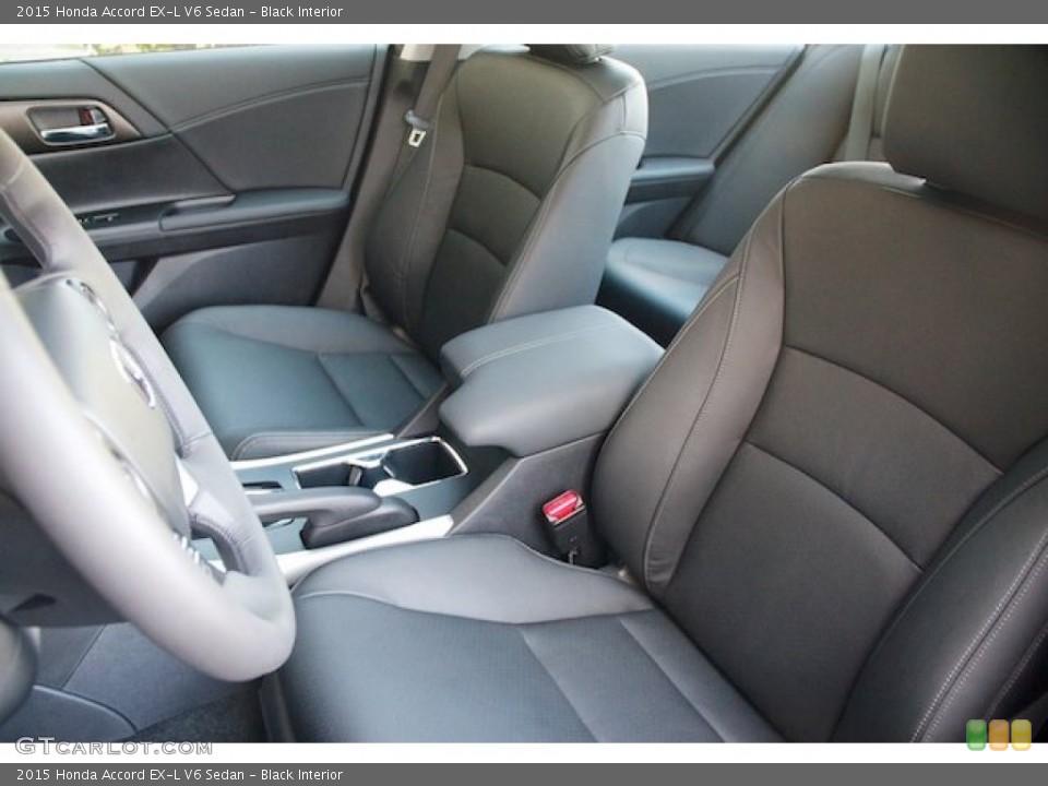 Black Interior Front Seat for the 2015 Honda Accord EX-L V6 Sedan #97072045